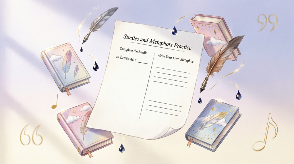 Why We Use Similes or Metaphors Worksheets